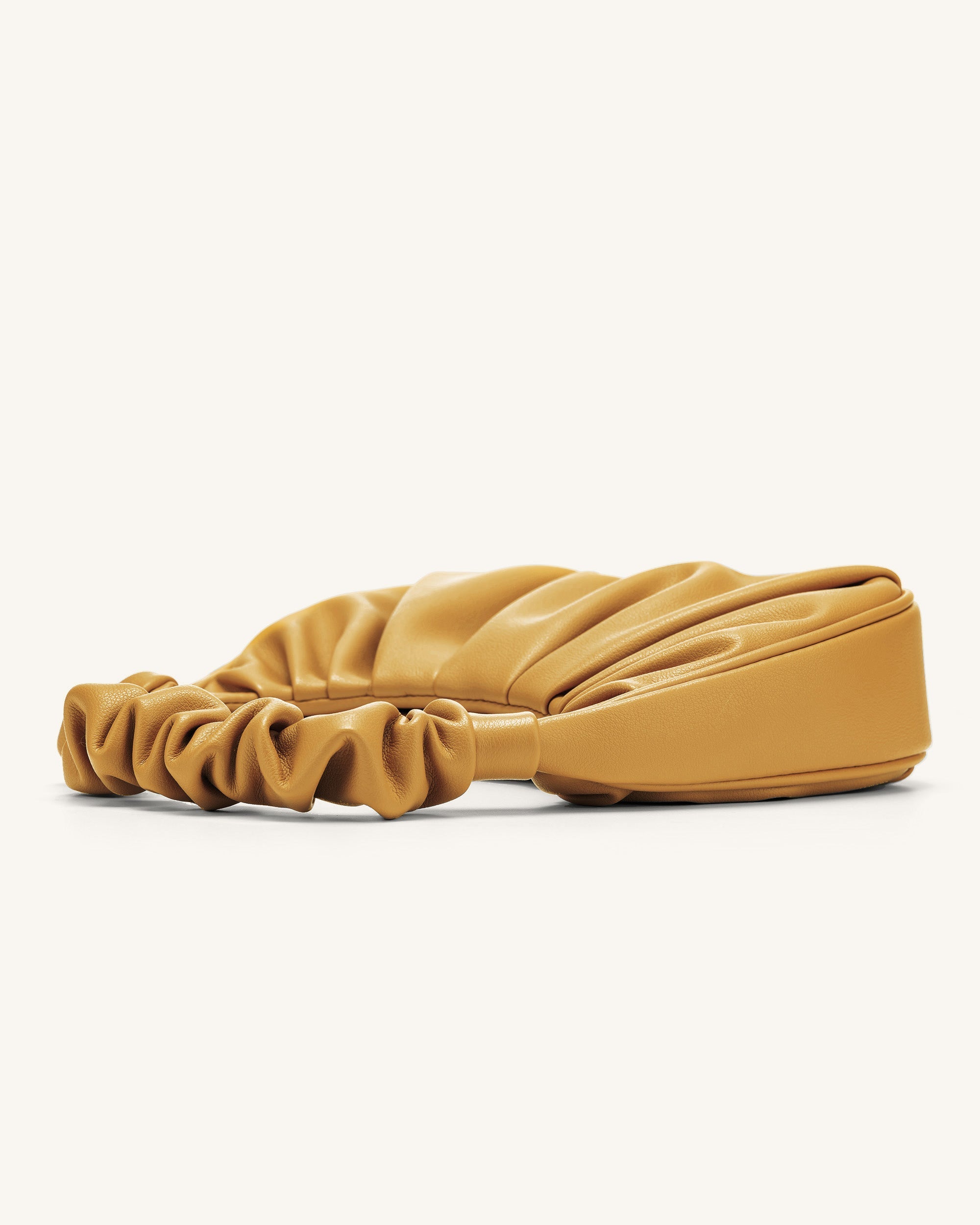 Gabbi Ruched Hobo Handbag - Beer