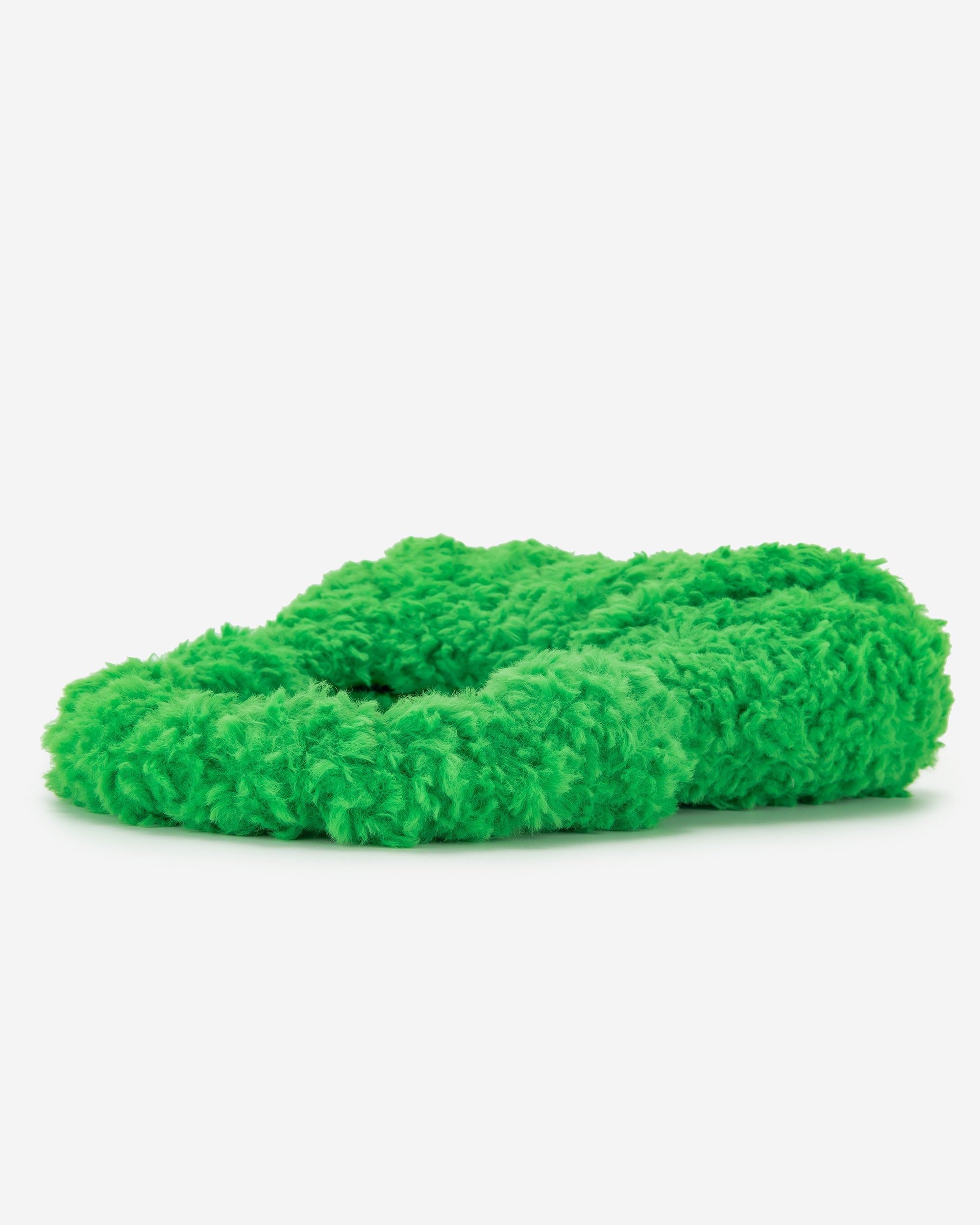 Gabbi Faux Fur Hobo Handbag - Grass Green