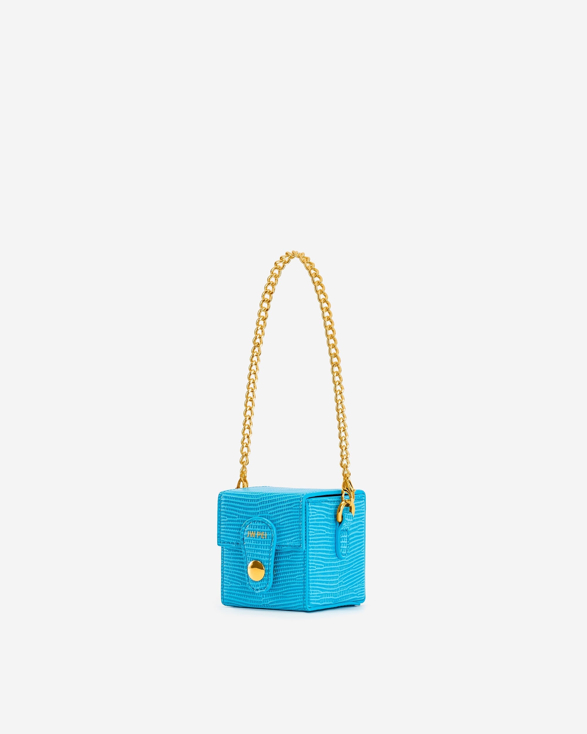 Square Mini Box - Lake Blue Lizard