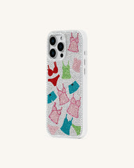 Lingerie Pattern Artificial Crystal Phone Case ¨C Multicolor