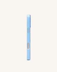 Holiday Wreath Bling Phone Case - Light Blue