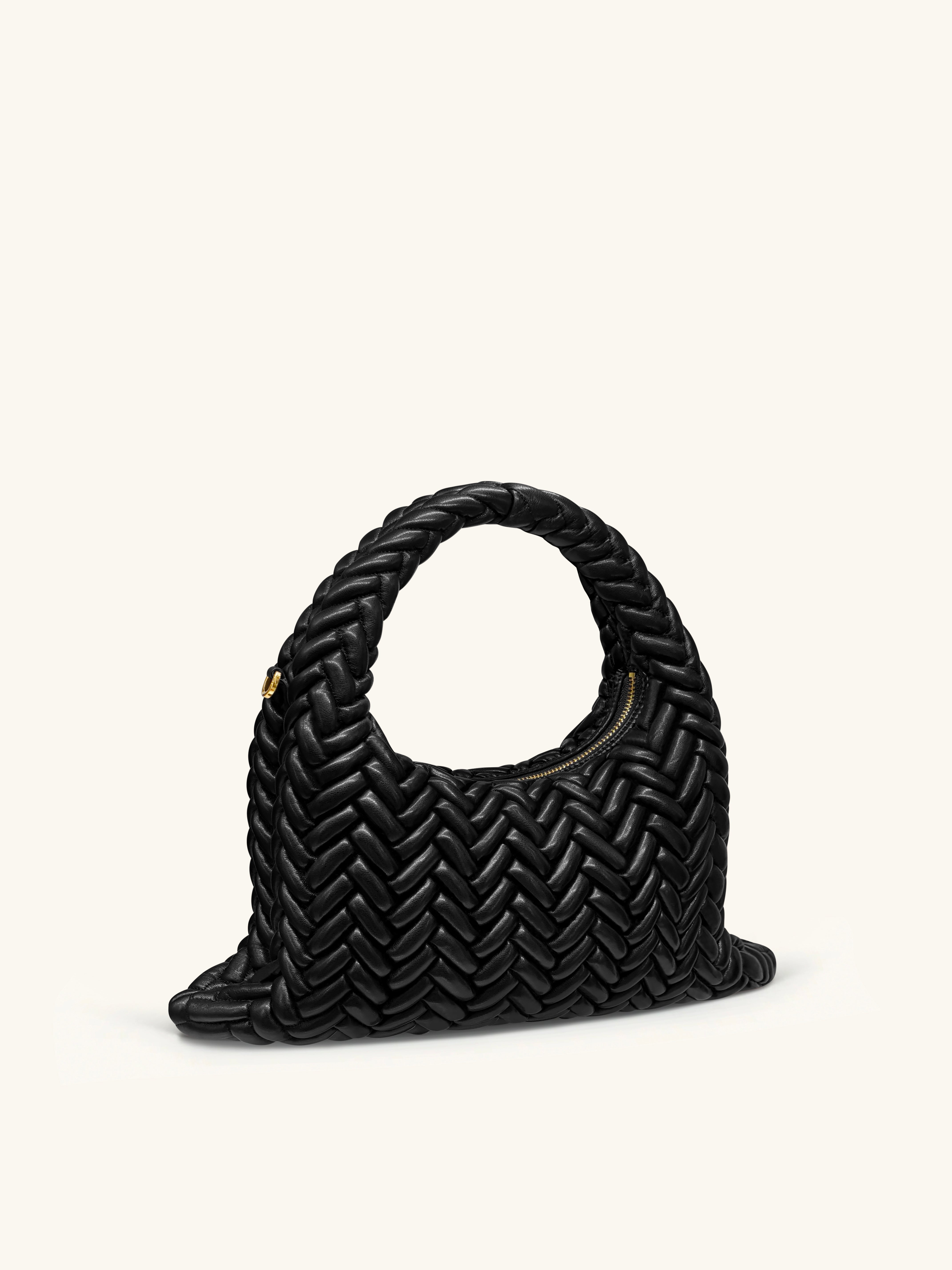 Cora Quilting Handle Bag - Black